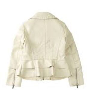 Sugar Fly Vegan Leather Peplum Moto Jacket…